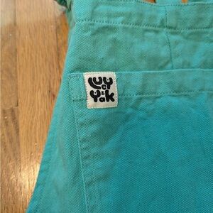 Lucy & Yak Teal Una Cotton Dungarees